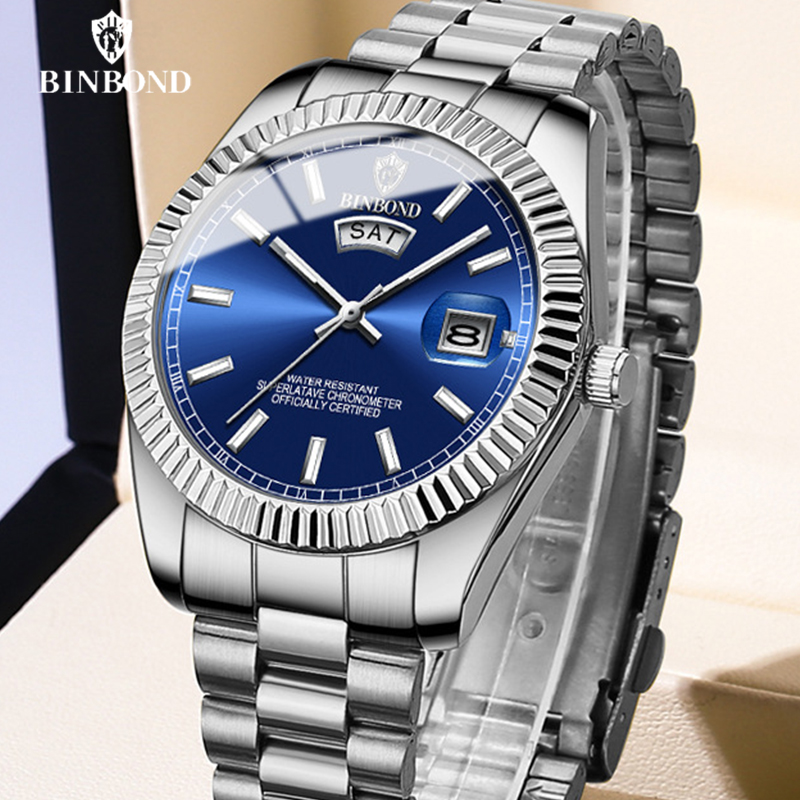 BINBOND B7012 Mens Fashion Bus - огляд і ціна Rolex Watch Datejust