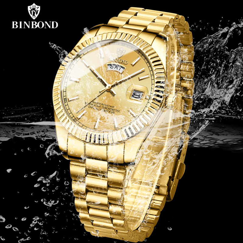BINBOND B7012 Mens Fashion Bus - огляд і ціна Rolex Watch Datejust