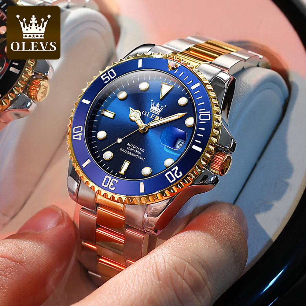 OLEVS Men Automatic Watch Luxu - огляд і ціна Rolex Watch Datejust