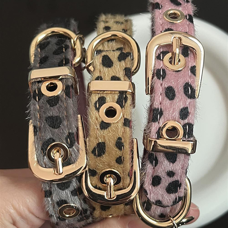 Leopard Pattern Small Dog Coll - огляд і ціна Leather Strap Quick Release