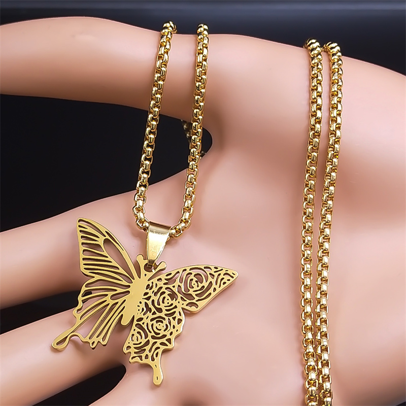 Aesthetic Butterfly Rose Flowe - огляд і ціна Butterfly Clasp Deployant