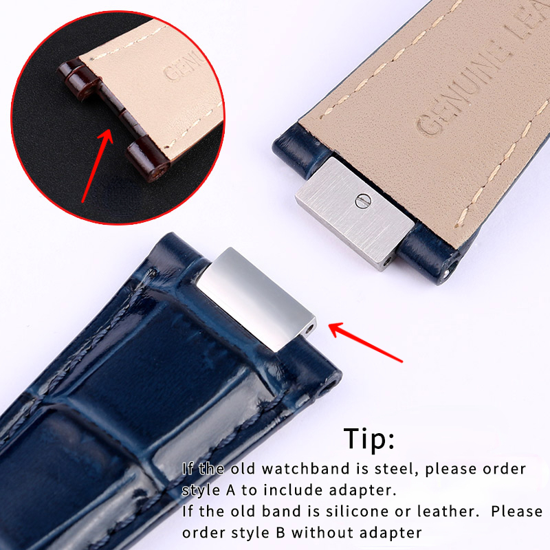 25X13mm notch Genuine Leather  - огляд і ціна Patek Philippe Watch Aquanaut