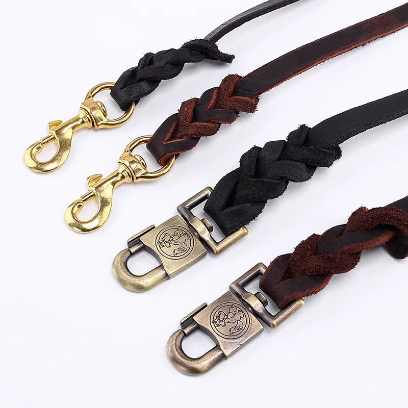 Genuine Leather Dog Leash - To - огляд і ціна Leather Strap Quick Release