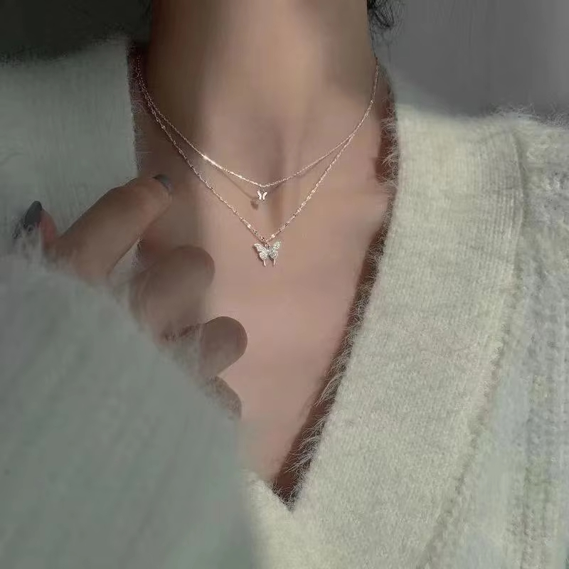 New Shiny Butterfly Necklace L - огляд і ціна Butterfly Clasp Deployant